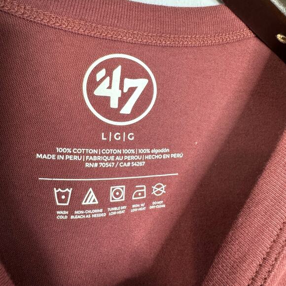 Harvard Crimson '47 Franklin Fieldhouse T-Shirt Short Sleeve Maroon L New - Picture 4 of 12